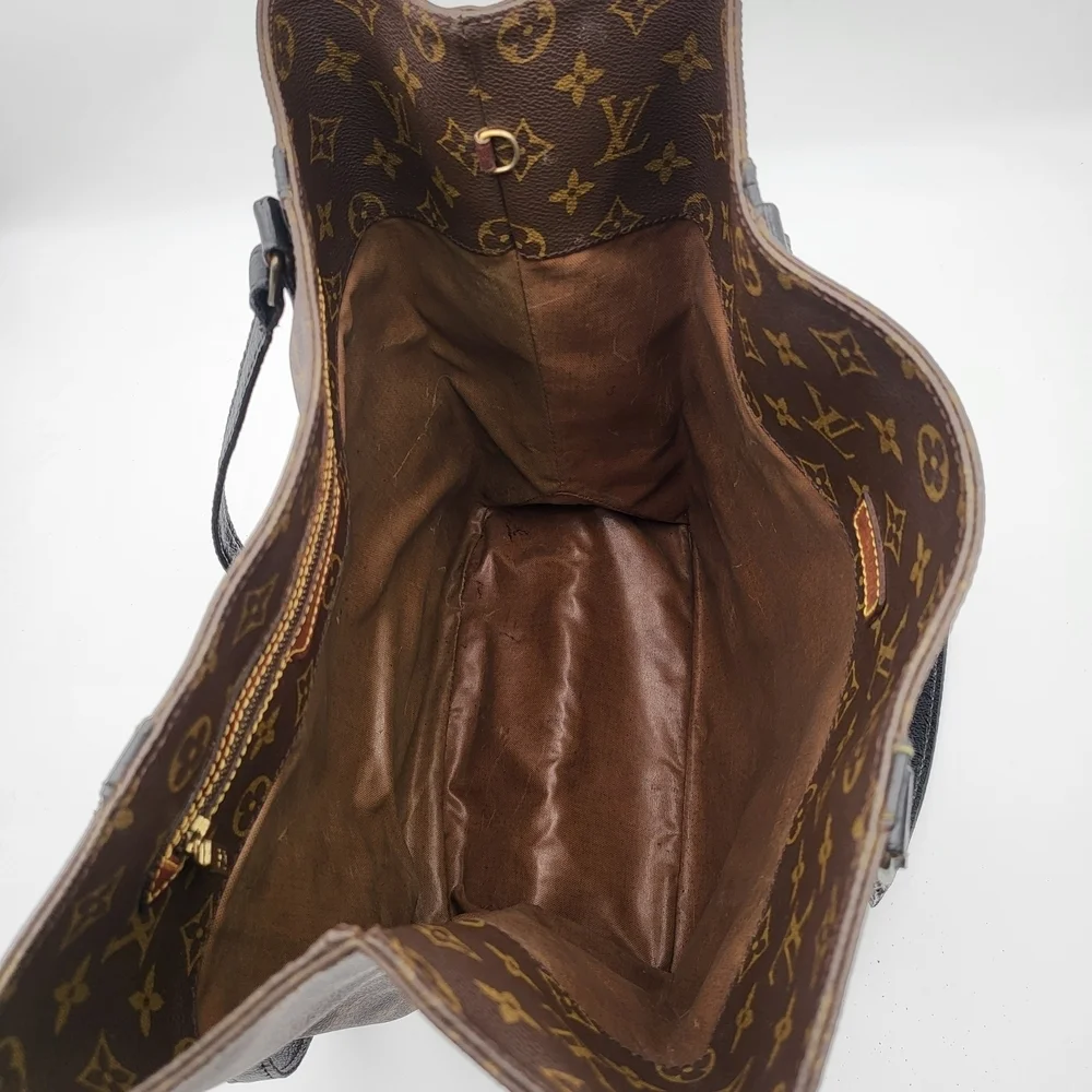 LOUIS VUITTON Monogram Sac Shopping Tote Bag..authentic..